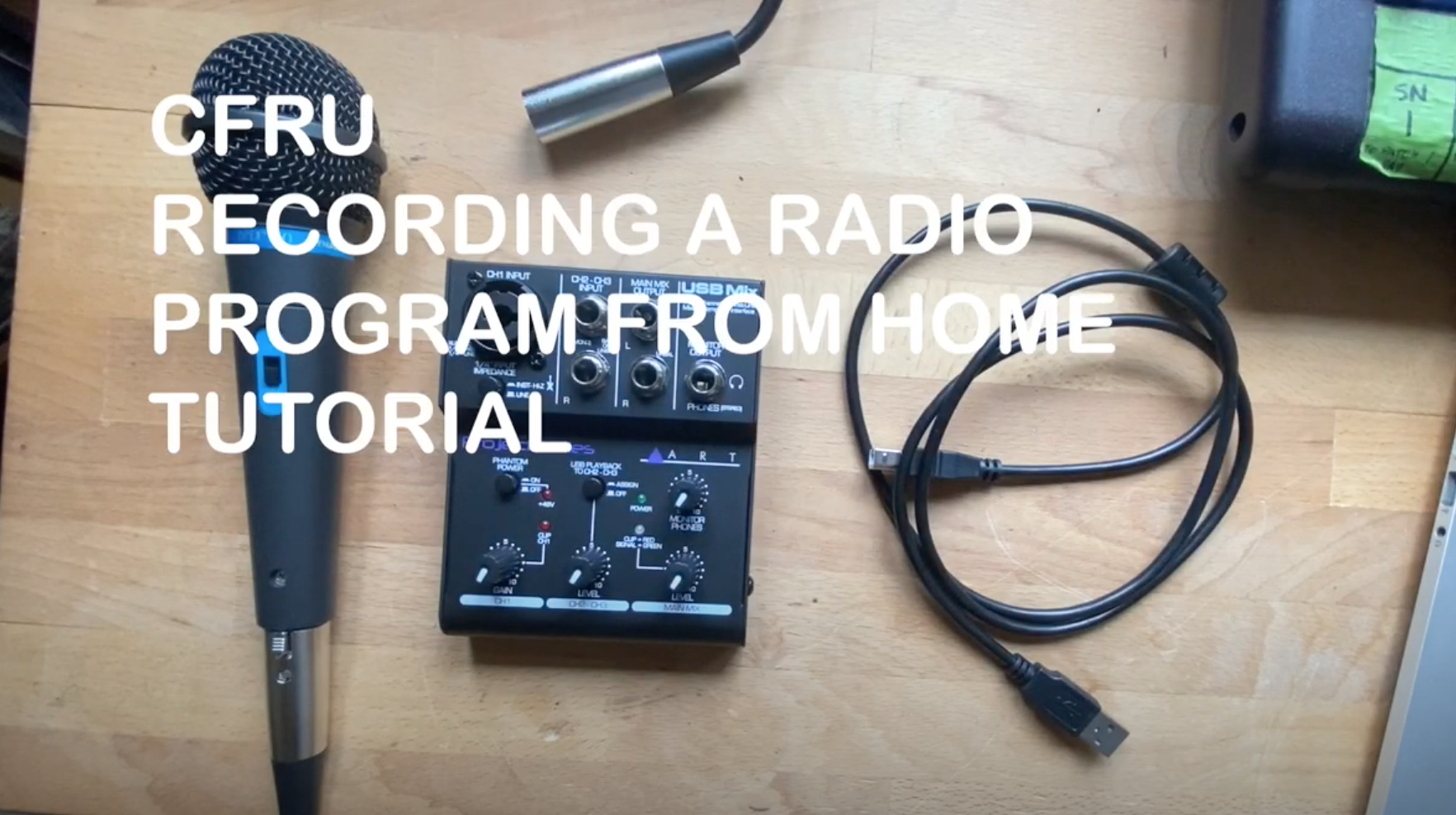 Learn to record from home and setup a mixer.