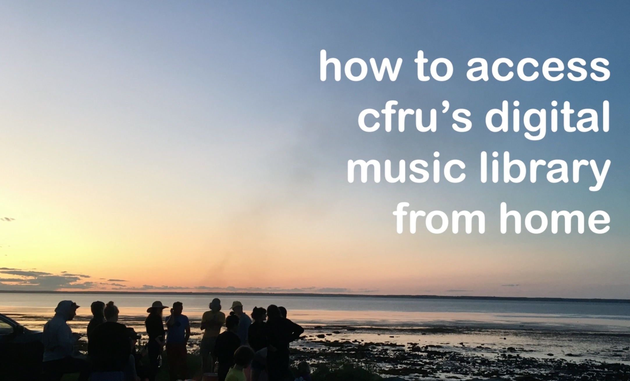 Learn how to access CFRU's music library from home.