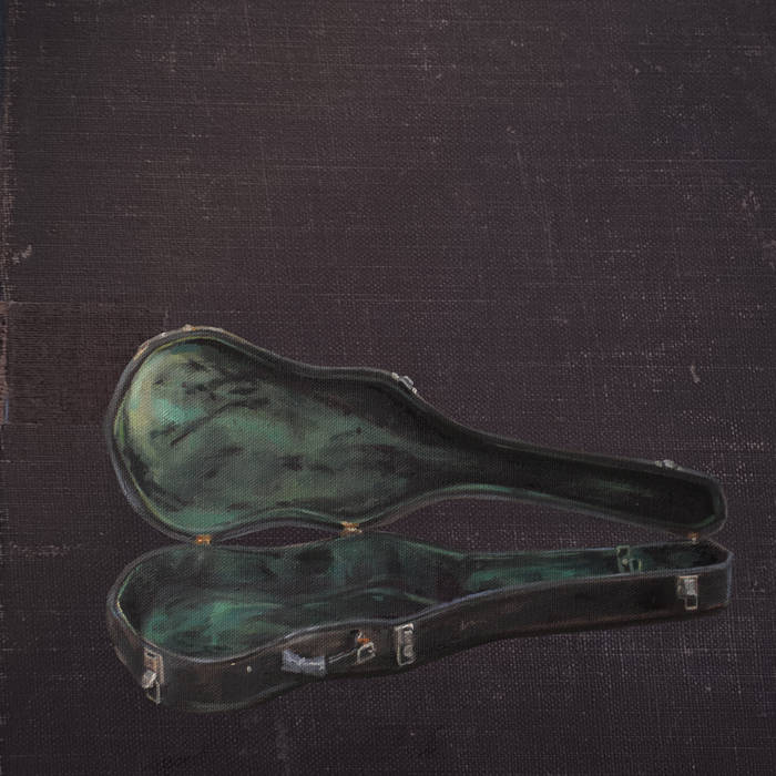 album cover shows an open, empty guitar case against a plain, dark background