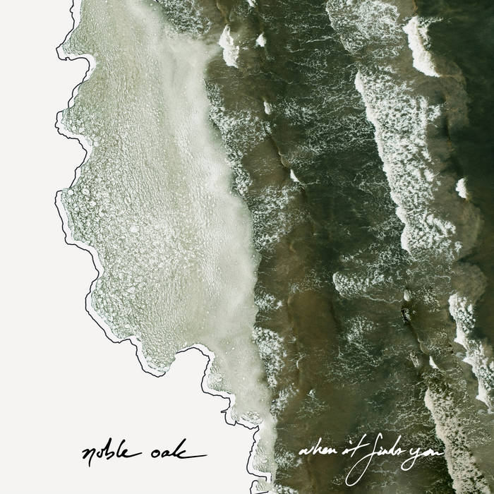 image is a stylized aerial photo of a vacant shoreline